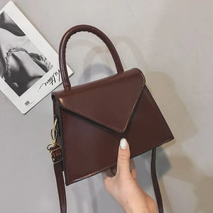 Women's Shoulder Bag PU Leather Small Solid Diagonal Bag