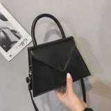 Women's Shoulder Bag PU Leather Small Solid Diagonal Bag