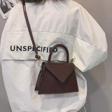 Women's Shoulder Bag PU Leather Small Solid Diagonal Bag