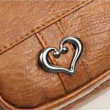 Autumn Retro Leather Shoulder Bag Large Capacity Messenger Bag