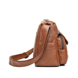 Autumn Retro Leather Shoulder Bag Large Capacity Messenger Bag