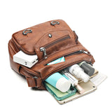 Autumn Retro Leather Shoulder Bag Large Capacity Messenger Bag