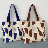 Canvas Tote Bag Large Capacity Harajuku Print Shoulder Bag