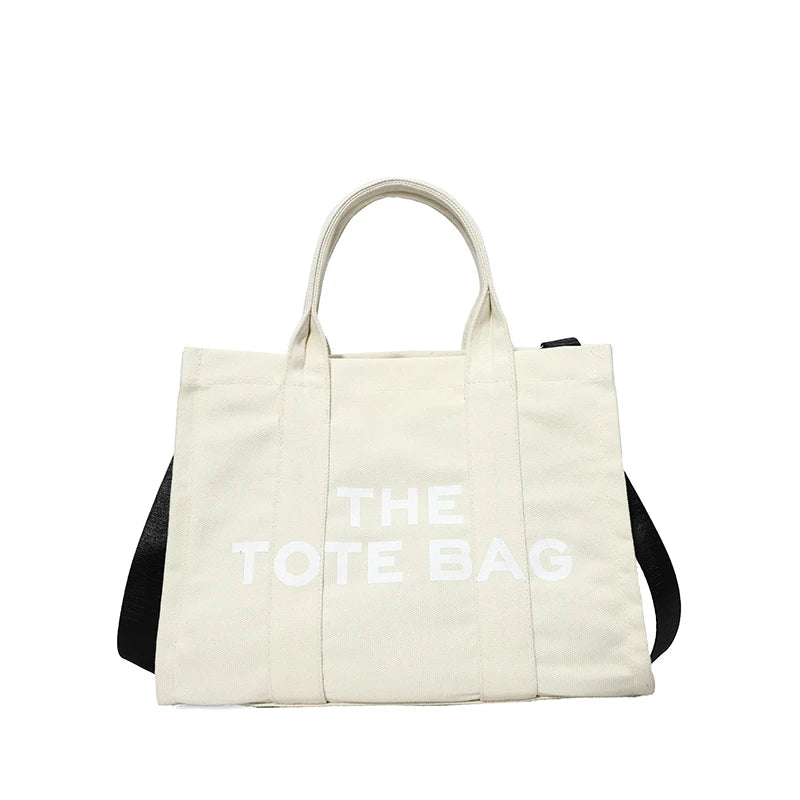 Casual Large Capacity Tote Bag Canvas Shoulder Bag Ladies Crossbody Bags