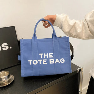 Casual Large Capacity Tote Bag Canvas Shoulder Bag Ladies Crossbody Bags