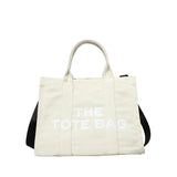 Casual Large Capacity Tote Bag Canvas Shoulder Bag Ladies Crossbody Bags