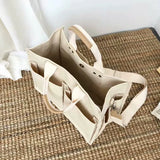 Canvas Female Handbags Ladies Middle Bag Shoulder Bag