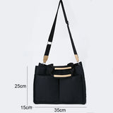 Canvas Female Handbags Ladies Middle Bag Shoulder Bag
