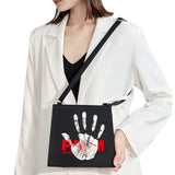 Women's Hand Pattern Printing Shoulder Bag