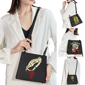 Women's Hand Pattern Printing Shoulder Bag