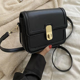 Women's PU Leather Shoulder Bag Messenger Bag Small Square Crossbody Bag