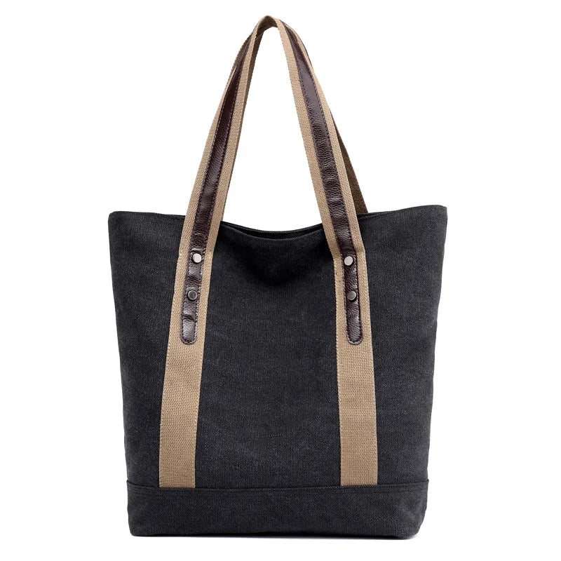 Canvas Handbags Large Capacity Tote Bags Ladies Shoulder Bags
