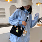 Sweet Cartoon Messenger Bag Preppy Style Casual Crossbody Purse