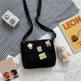 Sweet Cartoon Messenger Bag Preppy Style Casual Crossbody Purse