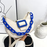 Women's Crossbody Bag Pu Leather Shoulder Chain Bag