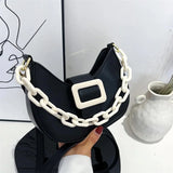 Women's Crossbody Bag Pu Leather Shoulder Chain Bag