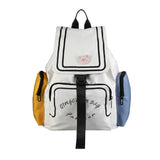 Japanese Canvas Shoulder Bag Large Student Backpack