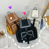 Japanese Canvas Shoulder Bag Large Student Backpack