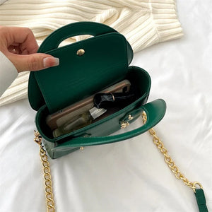 Leather Crossbody Bag Shoulder Travel Handbag Small Square Messenger Bag