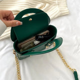 Leather Crossbody Bag Shoulder Travel Handbag Small Square Messenger Bag