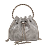 Chain Shoulder Bags Diamond Bucket Crossbody Bags Casual Tote Bags