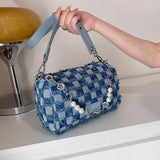 Women's Denim Shoulder Bag Chain Crossbody Casual Totes