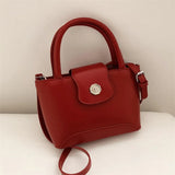 Women's Leather Messenger Bag Shoulder Handbag Totes Crossbody Shopping Bag