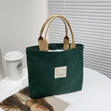 Canvas Tote Bag Hand Carry Lunch Bag
