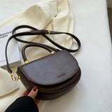 PU Leather Shoulder Bag Crossbody Messenger Tote Handbag