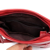 Retro Leather Shoulder Bags For Women Soft Crossbody Handbags