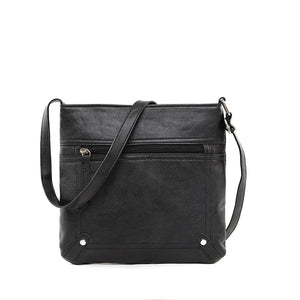 Retro Leather Shoulder Bags For Women Soft Crossbody Handbags