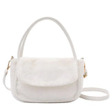 Women's Plush Messenger Bag Crossbody Handbag Totes Shoulder Bag