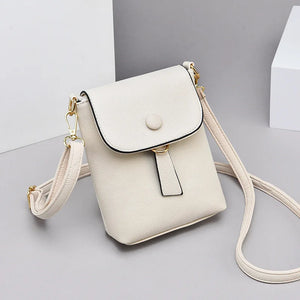 Small Shoulder Bag for Women with Smartphone Pouch