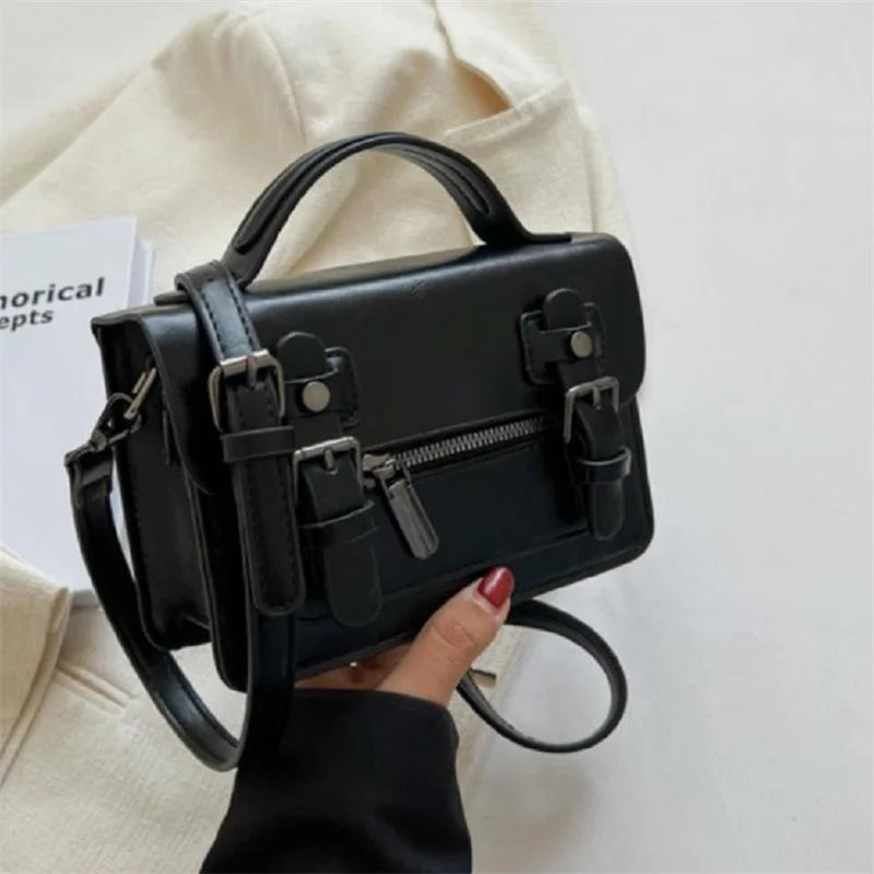 Women's Small Square Bag Crossbody Shoulder Handbag