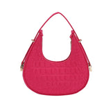 Women's Felt Crocodile Underarm Bag Autumn Winter Retro Shoulder Bag