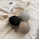 Women's Evening Party Shoulder Bag Crossbody High Chain Handbag Ball Bag