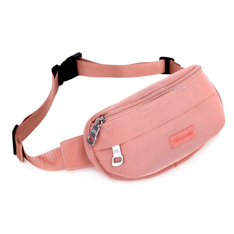 Casual Women's Waist Bag Functional Money Phone Pack