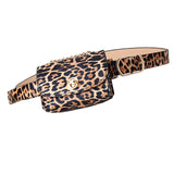 Leopard Belt Bag Mini Chain Crossbody Detachable