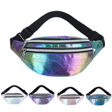 Women's Belt Bag Laser Fanny Pack Holographic Crossbody Waist Bags Purse