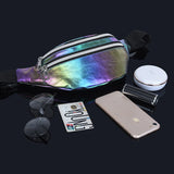 Women's Belt Bag Laser Fanny Pack Holographic Crossbody Waist Bags Purse