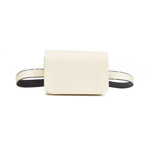 Women's Crocodile Pattern Waist Bag Hip Fanny Pack