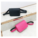 Women's Crocodile Pattern Waist Bag Hip Fanny Pack