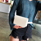 Women's Crocodile Pattern Waist Bag Hip Fanny Pack