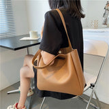 Women's Big Handbags Large Capacity PU Leather Tote Bag