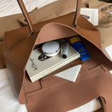 Women's High PU Leather Shoulder Bag Large Capacity Hand Bag
