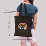 Teacher Pattern Canvas Shoulder Bag - Large-capacity Handbag