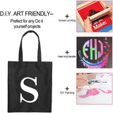 Women's Initial Name Pattern Canvas Shoulder Bag