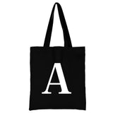 Women's Initial Name Pattern Canvas Shoulder Bag