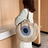 Women's Braided Bag Seaside Large Capacity Straw Beach Bag