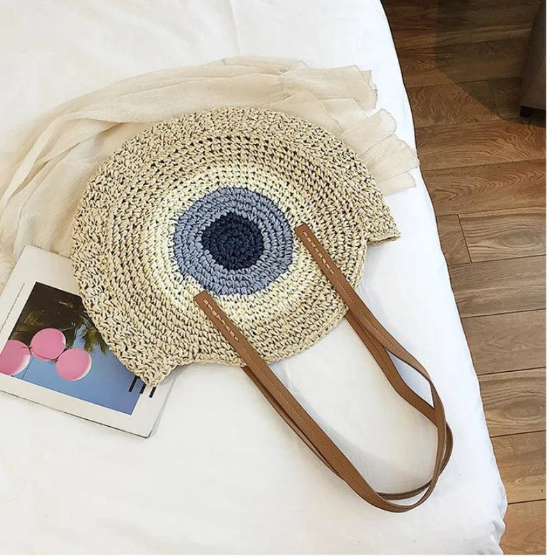 Women's Braided Bag Seaside Large Capacity Straw Beach Bag